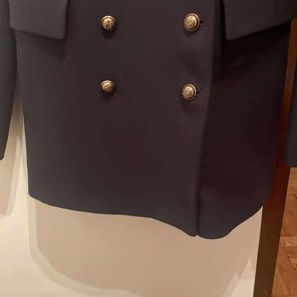 Zara wool coat in medium dark blue - Picture 10 of 16